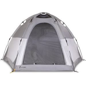 Photo of the front view of the Catoma Eagle tent in a white background.