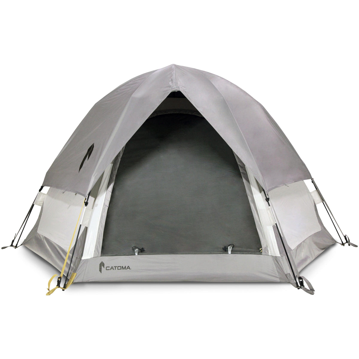 Photo of the front view of the Catoma Falcon tent in a white background.