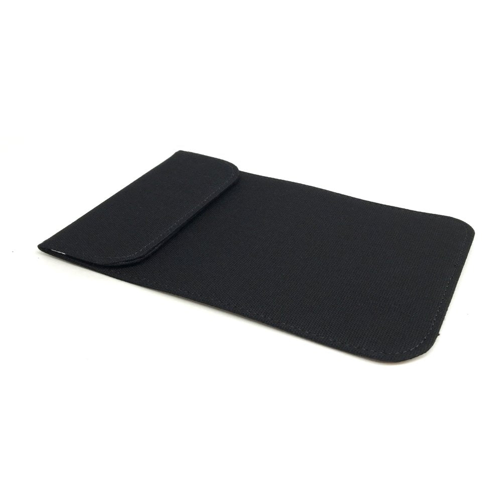 Picture of a Cell phone black canvas X-large privacy protection 4.5 x 6.5 Bag.