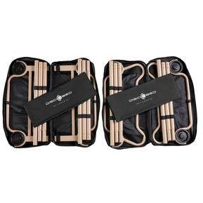 Picture of 2 open carry bags containing the Disc-O-Bed Large With Organizers - Black.