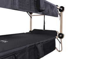 Picture of Disc-O-Bed 2XL With Organizers Black Side View.