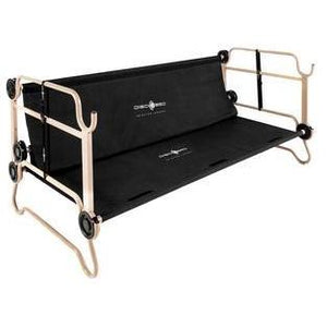 Picture of Disco-O-Bed Extra Large With Organizers - Black Side View  as a bench..