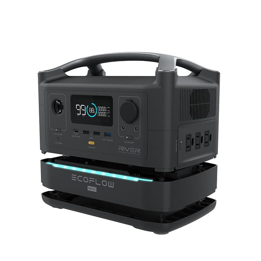 EcoFlow RIVER MAX PORTABLE POWER STATION + 2x 110W SOLAR PANEL