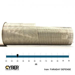 EMF RF Shielding Light Filtering Fine Mesh 50″ x 1′ - Faraday Defense