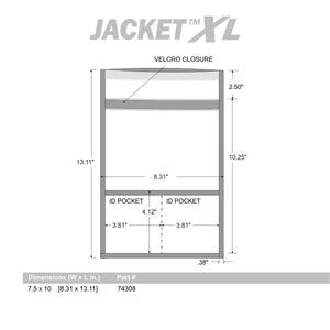 Faraday JACKET XL Forensic Bag large phone & tablet size 7.5″ x 10″ Faraday Bag - Faraday Defense