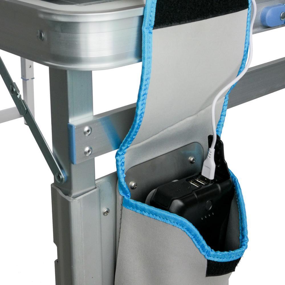 SolarTable 60 Portable 60W Solar Table with powerBank charged to it