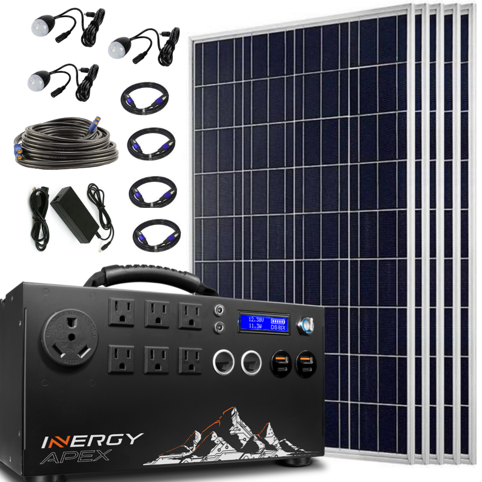 Inergy Apex Solar Storm Panels Gold Package Solar Generator-Inergy-Wild Oak Trail