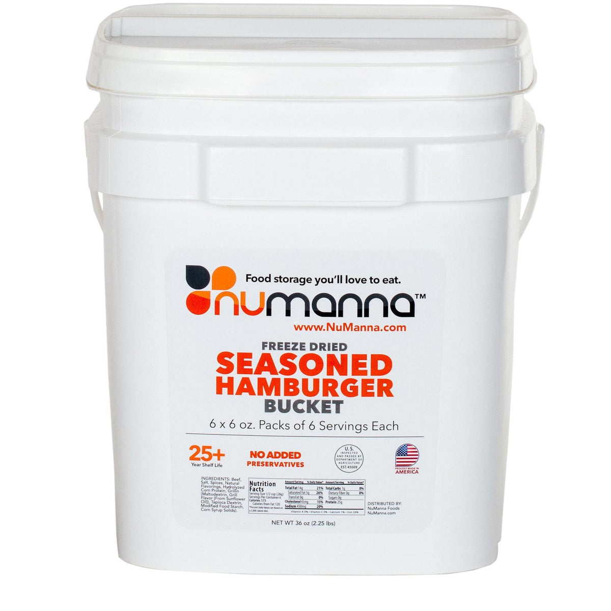 Numanna Freeze Dried Seasoned Ground Beef-Numanna-Wild Oak Trail