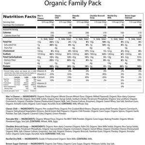 Numanna Organic Family Pack - Freeze Dried Food-Numanna-Wild Oak Trail