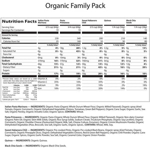 Numanna Organic Family Pack - Freeze Dried Food-Numanna-Wild Oak Trail