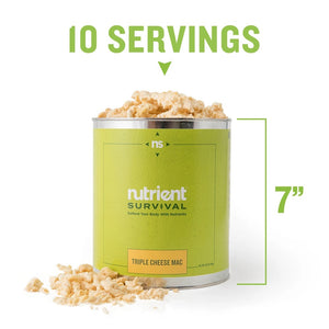 Nutrient Survival- Triple Cheese Mac Container Specs