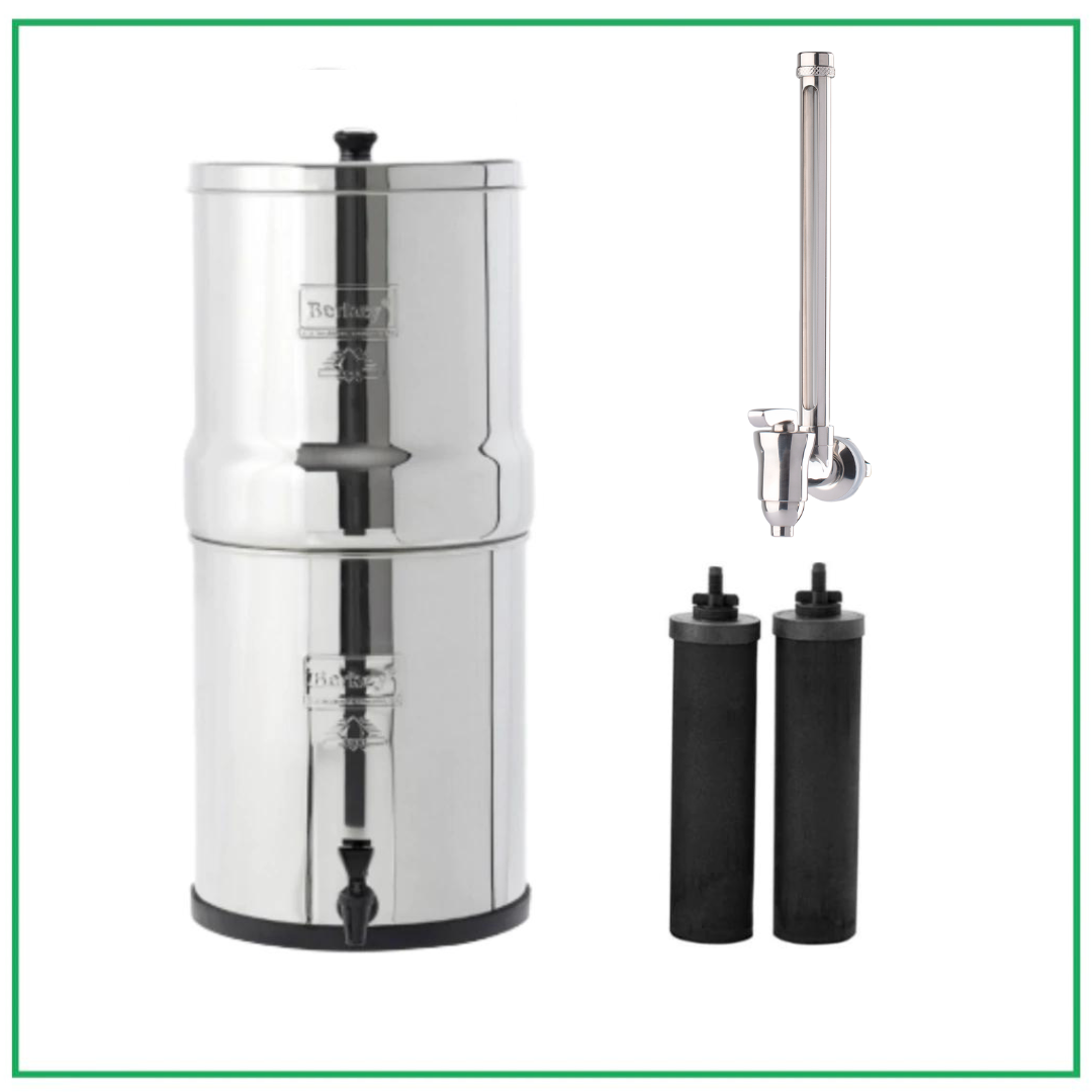 Royal Berkey® 3.25 GAL With 2 Black Elements With 10&quot; Berkey Water View™ Spigot